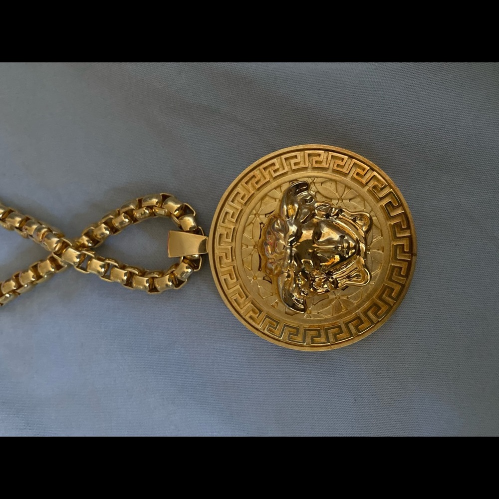 Versace medusa necklace